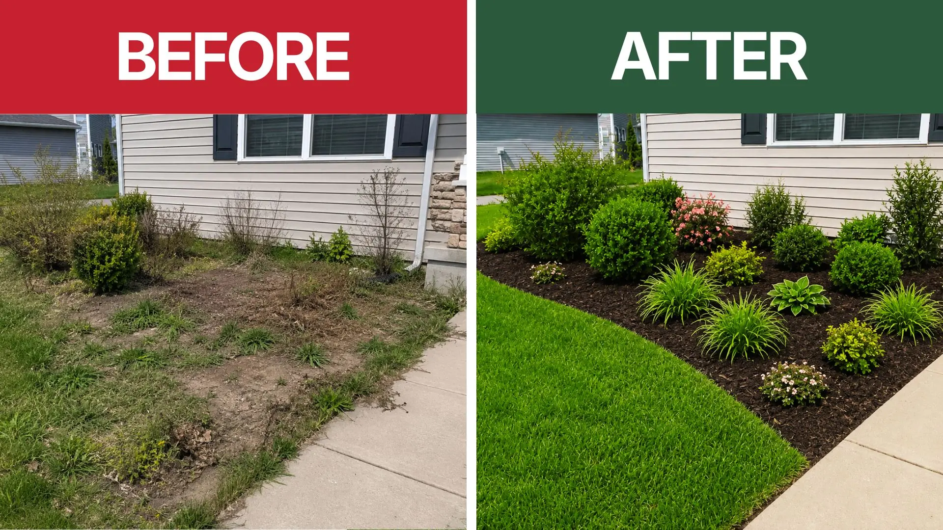 Flower Bed & Mulch Installation
